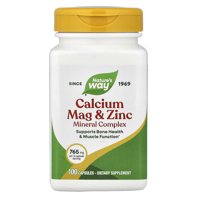 Комплекс минералов Calcium Mag & Zinc, 100 Capsules