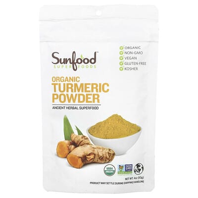 Organic Turmeric Powder, 4 oz (113 g)