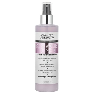 Тоник с розовой водой, формула Tone & Tighten, 8 fl oz (237 ml)