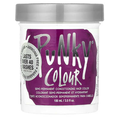 Semi-Permanent Conditioning Hair Color, Purple, 3.5 fl oz (100 ml)