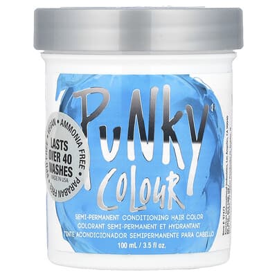Semi-Permanent Conditioning Hair Color, Lagoon Blue, 3.5 fl oz (100 ml)
