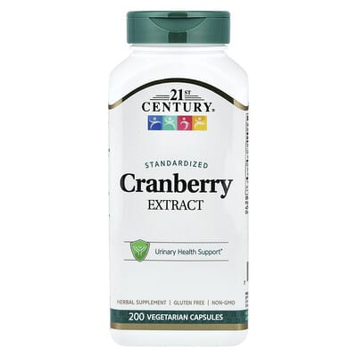 Cranberry Extract, Standardized, 200 Vegetarian Capsules