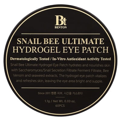 Snail Bee Ultimate Hydrogel Eye Patch, 60 Pieces