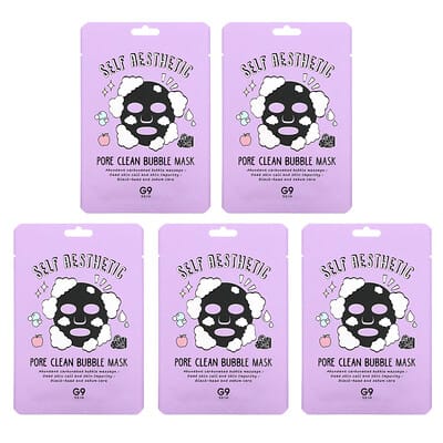 G9skin Self Aesthetic маска для лица в пузырьках, 5 шт, по 0.77 fl oz (23 ml) каждая