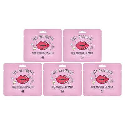 Self Aesthetic, Rose Hydrogel Lip Patch, 5 Patches, 0.1 oz (3 g) Each
