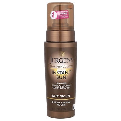 Natural Glow, Instant Sun, Sunless Tanning Mousse, Deep Bronze, 6 fl oz (177 ml)