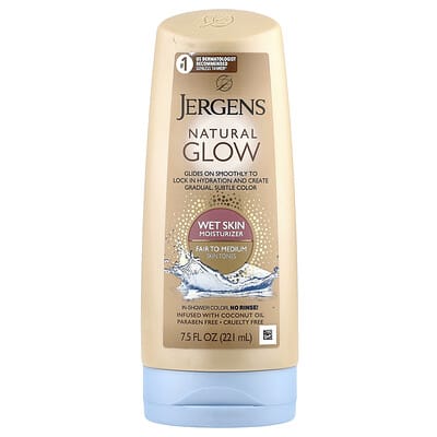 Natural Glow, Wet Skin Moisturizer, Fair to Medium, 7.5 fl oz (221 ml)