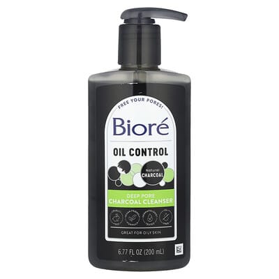 Oil Control, Deep Pore Charcoal Cleanser, 6.77 fl oz (200 ml)