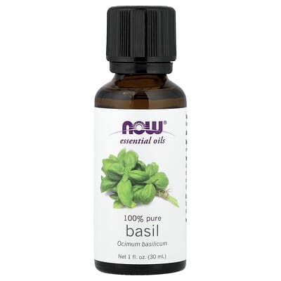 Essential Oils, Pure Sweet Basil, 1 fl oz (30 ml)