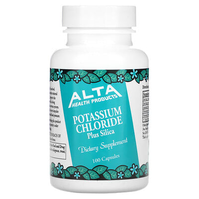 Alta Health Potassium Chloride plus Silica, 100 капсул
