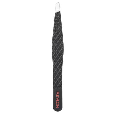 Expert Slant Tweezer, Black, 1 Count