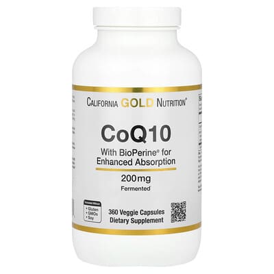 CoQ10 with Bioperine® Black Pepper Extract, 360 Veggie Capsules