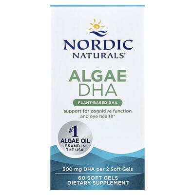 Algae DHA, 60 мягких капсул (250 mg на капсулу)