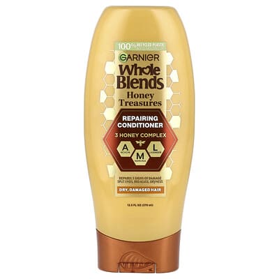 Whole Blends, Repairing Conditioner, Dry, Damaged Hair, Honey Treasures, 12.5 fl oz (370 ml)