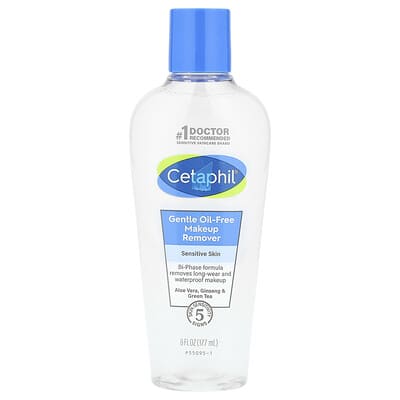 Gentle Makeup Remover, Oil Free, All Skin Types, 6 fl oz (177 ml)