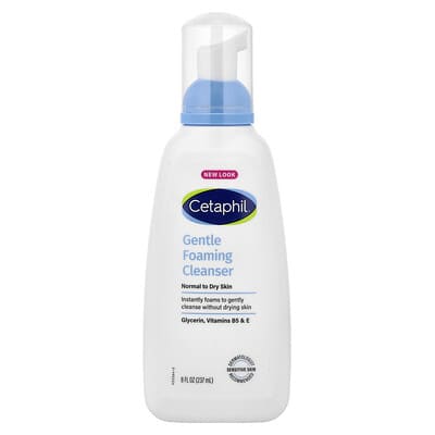 Gentle Foaming Cleanser, Normal to Dry Skin, 8 fl oz (237 ml)