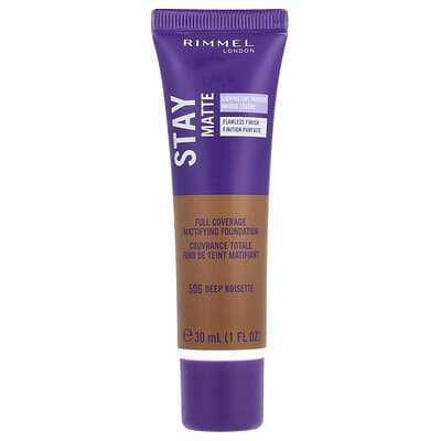 Stay Matte, Full Coverage Mattifying Foundation, 506 Deep Noisette, 1 fl oz (30 ml)