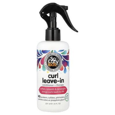 Kids, Curl Leave-in Conditioner + Therapy,  8 fl oz (237 ml)