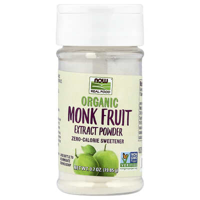 Real Food, органический экстракт монашеского фрукта в порошке, 0.7 oz (19.85 g)