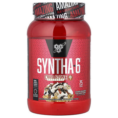 BSN Протеиновый порошок Syntha-6®, Cold Stone Creamery, Cookie Doughn't You Want Some™, 2.59 lb (1.17 kg)