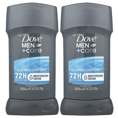 Men+Care, Antiperspirant Deodorant, Clean Comfort , 2 Pack, 2.7 oz (76 g) Each