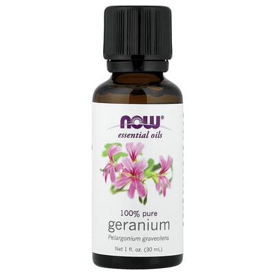 NOW Foods Эфирное масло герани, 1 fl oz (30 ml)
