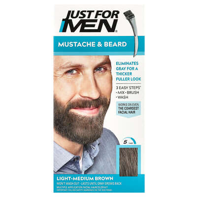 Just for Men гель-краситель для усов и бороды M-30 Light-Medium Brown