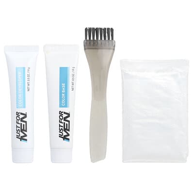 Mustache & Beard, Brush-In Color, M-40 Medium-Dark Brown, 1 Multiple Application Kit