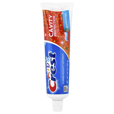 Kids, Cavity Protection, Fluoride Anticavity Toothpaste, Sparkle Fun, 4.6 oz (130 g)
