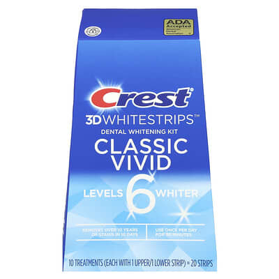 Набор для отбеливания зубов 3D Whitestrips™, Classic Vivid, 20 полосок