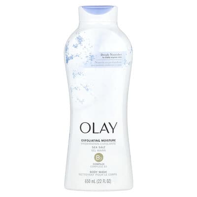Очищающий увлажняющий гель для душа, морская соль, 22 fl oz (650 ml)