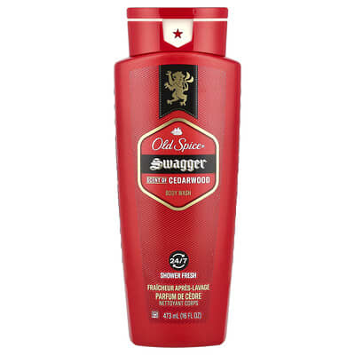 Swagger гель для душа, Cedarwood, 16 fl oz (473 ml)