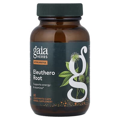 Gaia Herbs Корень элеутеро, 60 жидких капсул (277 mg на капсулу)