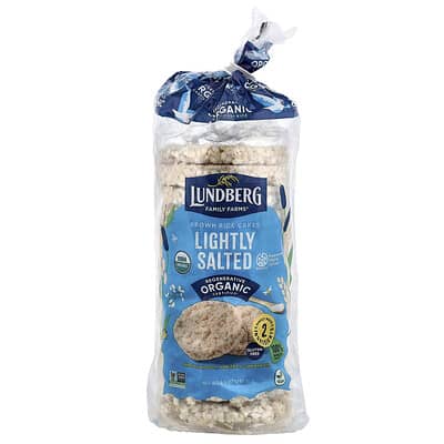 Рисовые хлебцы Organic Brown Rice Rice Cakes, Lightly Salted, 8.5 oz (241 g)