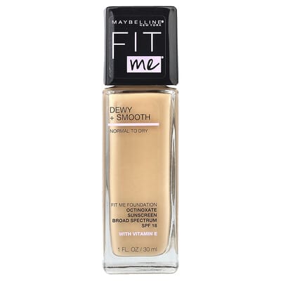 Fit Me®, Dewy + Smooth Foundation, 125 Nude Beige, 1 fl oz (30 ml)