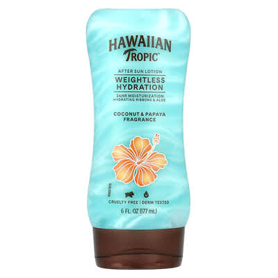 After Sun Lotion, Weightless Hydration, Coconut & Papaya, 6 fl oz (177 ml)