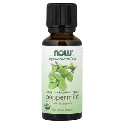 Органические эфирные масла, Peppermint, 1 fl oz (30ml)