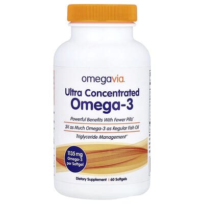 Ultra Concentrated Omega-3, 1,135 mg, 60 Softgels