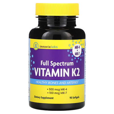 Vitamin K2, Full Spectrum, 90 Softgels