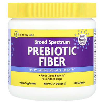 Broad Spectrum Prebiotic Fiber, Unflavored, 6.4 oz (180 g)