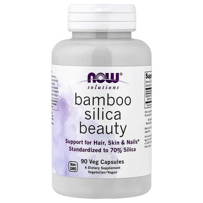 Solutions, Bamboo Silica Beauty, 90 веганских капсул (380 mg per Capsule)