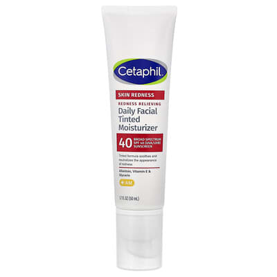 Redness Relieving, Daily Facial Tinted Moisturizer, SPF 40, 1.7 fl oz (50 ml)