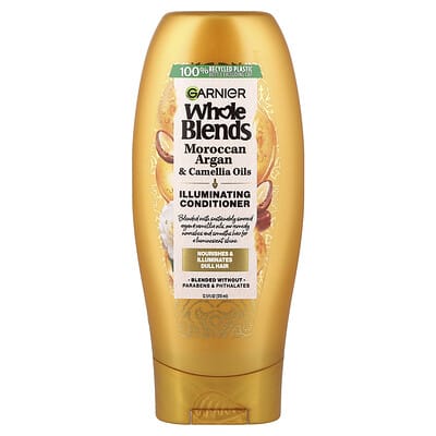 Garnier Whole Blends, кондиционер для волос с маслом арганы и камелии, 12.5 fl oz (370 ml)