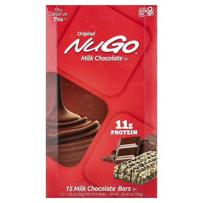 Original Protein Bar, Milk Chocolate, 15 Bars, 1.76 oz (50 g) Each