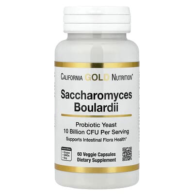 Saccharomyces Boulardii, 60 Veggie Capsules (5 Billion CFU per Capsule)