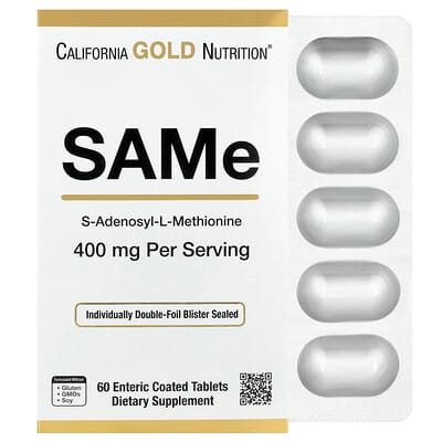 SAMe, Disulfate Tosylate, 400 mg, 60 кишечнорастворимых таблеток
