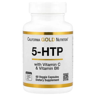 5-HTP with Vitamin B6 & Vitamin C, 60 Veggie Capsules