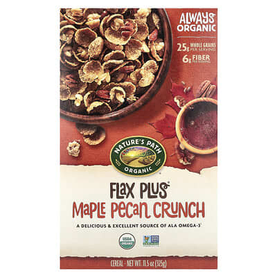 Organic Flax Plus® Cereal, Maple Pecan Crunch, 11.5 oz (325 g)