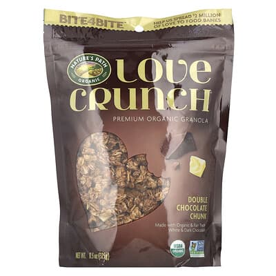 Love Crunch®, Premium Organic гранола, Double Chocolate Chunk, 11.5 oz (325 g)