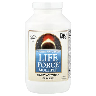 Life Force® Multiple, без железа, 180 таблеток